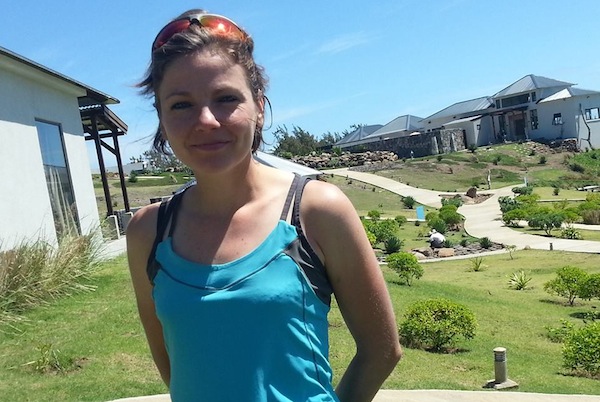 Emilie Lecomte (Quechua) au Trail de Rodrigues