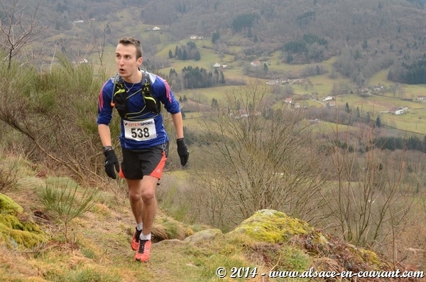 Sébastien Spehler, vainqueur du Trail hivernal de la Moselotte 2014
