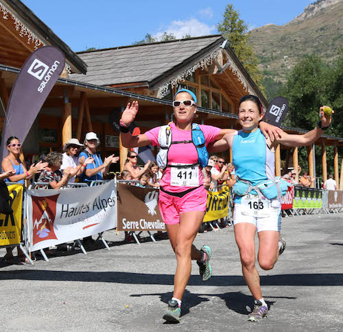 Serre Che trail Salomon 2014 Maud Gobert et Virginie Govignon vainqueurs du 27 km photo Robert Goin