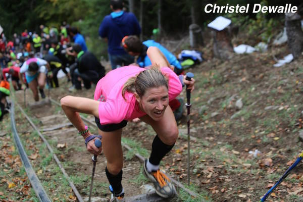 Christel Dewalle - record du monde du KV en 34min44s - Fully 2014