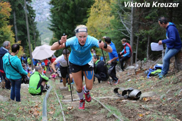 La Suissesse Viktoria Kreuzer, 3eme femme en 36min39s -Fully 2014