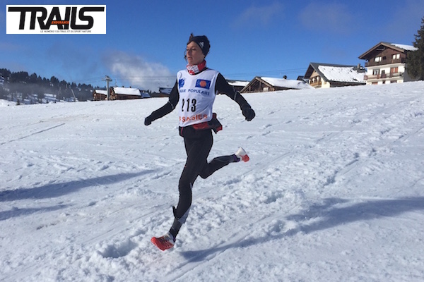 Trail de Noel aux Saisies 2015, MArie Dohin lauréate 2015