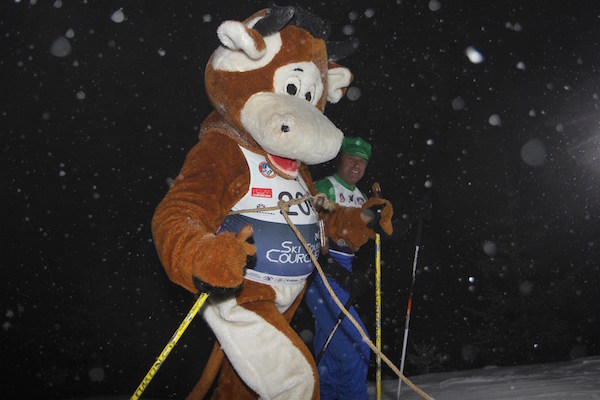 Bilan des Millet Ski Touring Courchevel 2015 2 Patrice et Pascal Sibué en vache (2ème prix du jury).