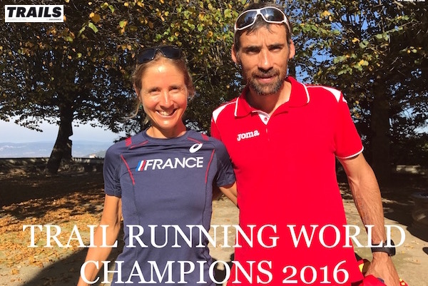 Luis Alberto Hernado et Caroline Chaverot Champions du Monde de Trail 2016