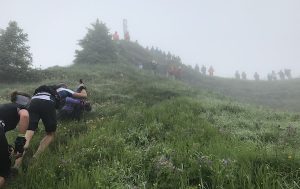 Pierra menta été 2017 - passage sommet roche pastire
