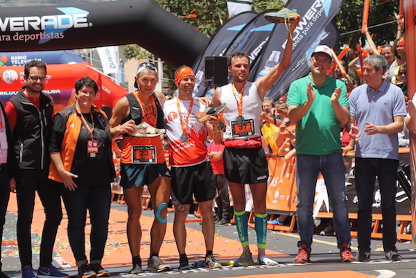 podium hommes transvulcania 2018