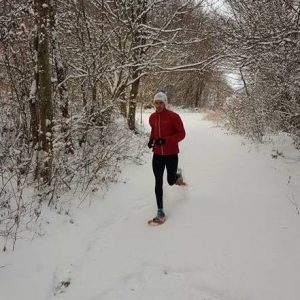 Course en raquettes à neige