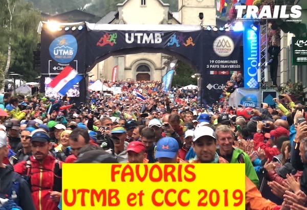 UTMB 2019 - favoris CCC et UTMB