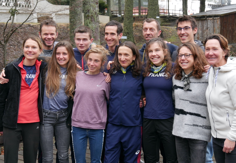 Equipe de France de Trail et de montagne dans le Cantal