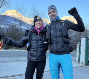 Ultra Snow Trail des Pays du Mont-Blanc-Magali Lachaux et Bram Van Heugten