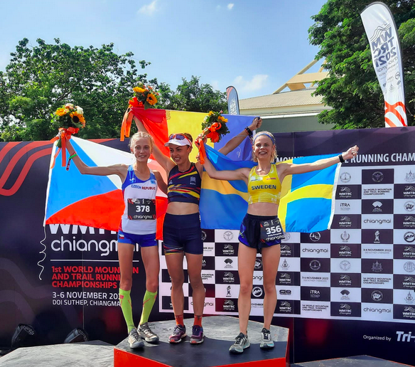 Résultats Championnats du Monde de Trail 2022 - podium dames 40 km
